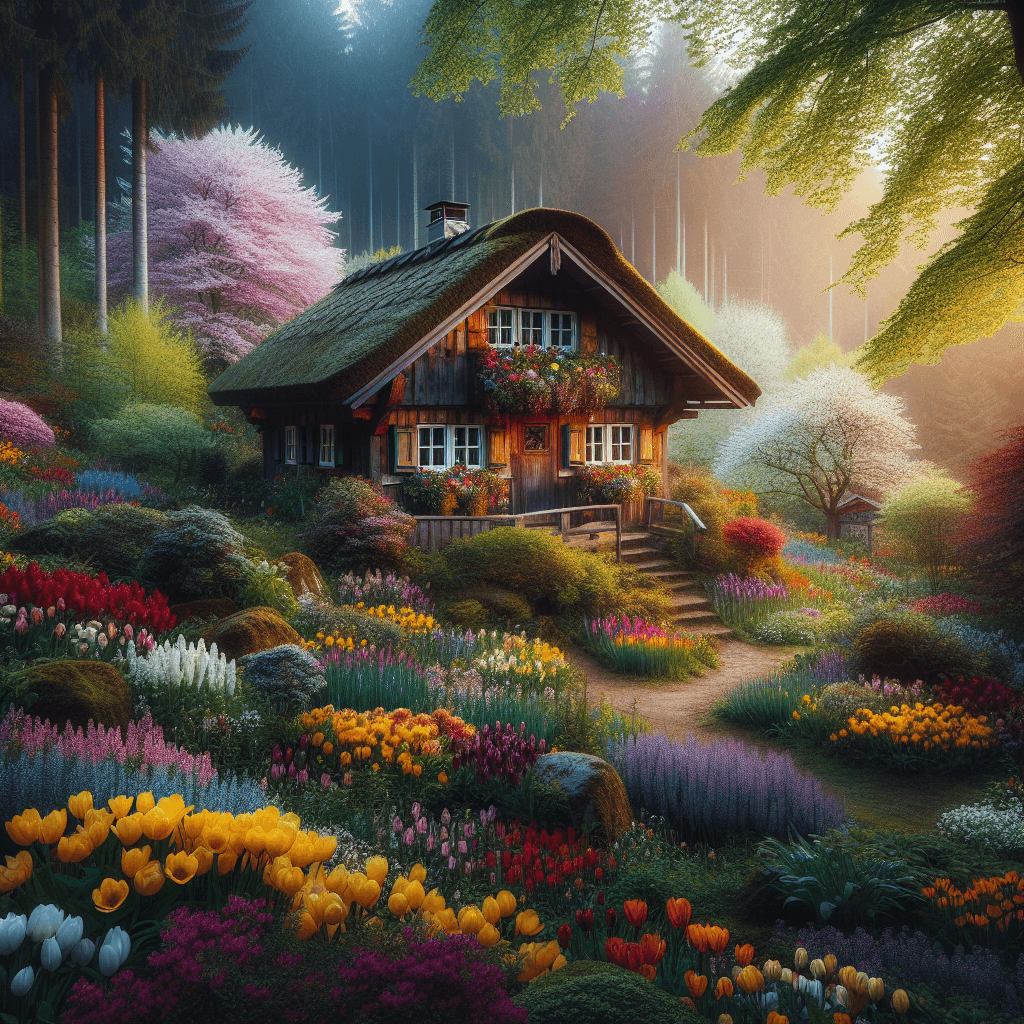 Cottage Springtime Paint By Number