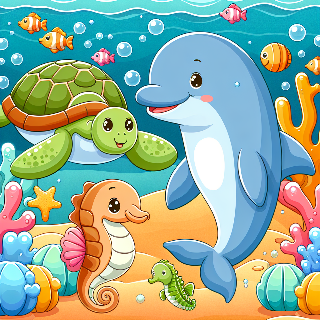 Gentle Creatures Of The Sea Paint By Numbers Art