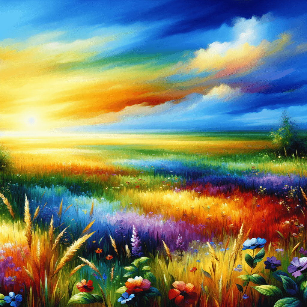 Summer Meadow Glory Paint By Color