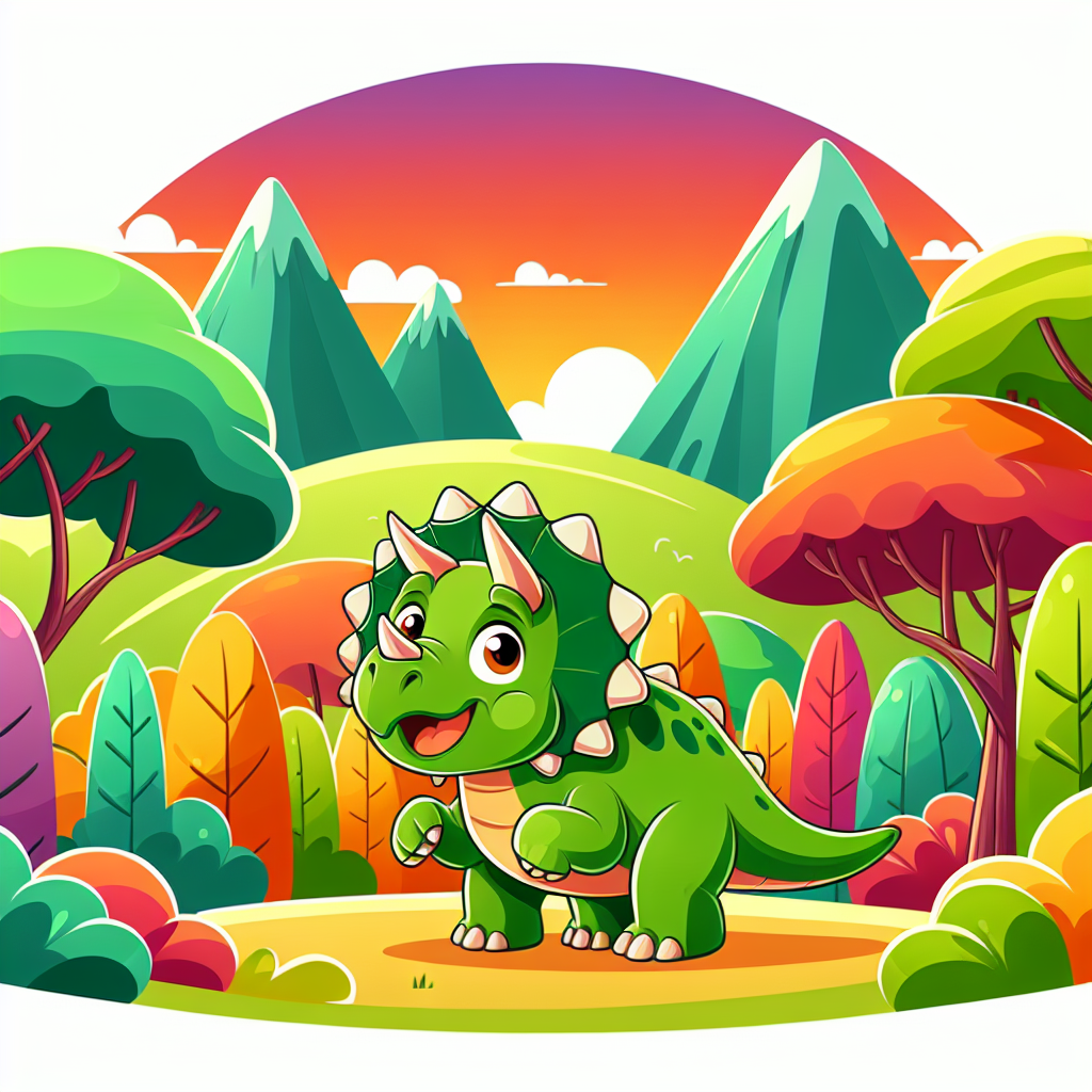 Gigantic Triceratops Numbered Painting Kits