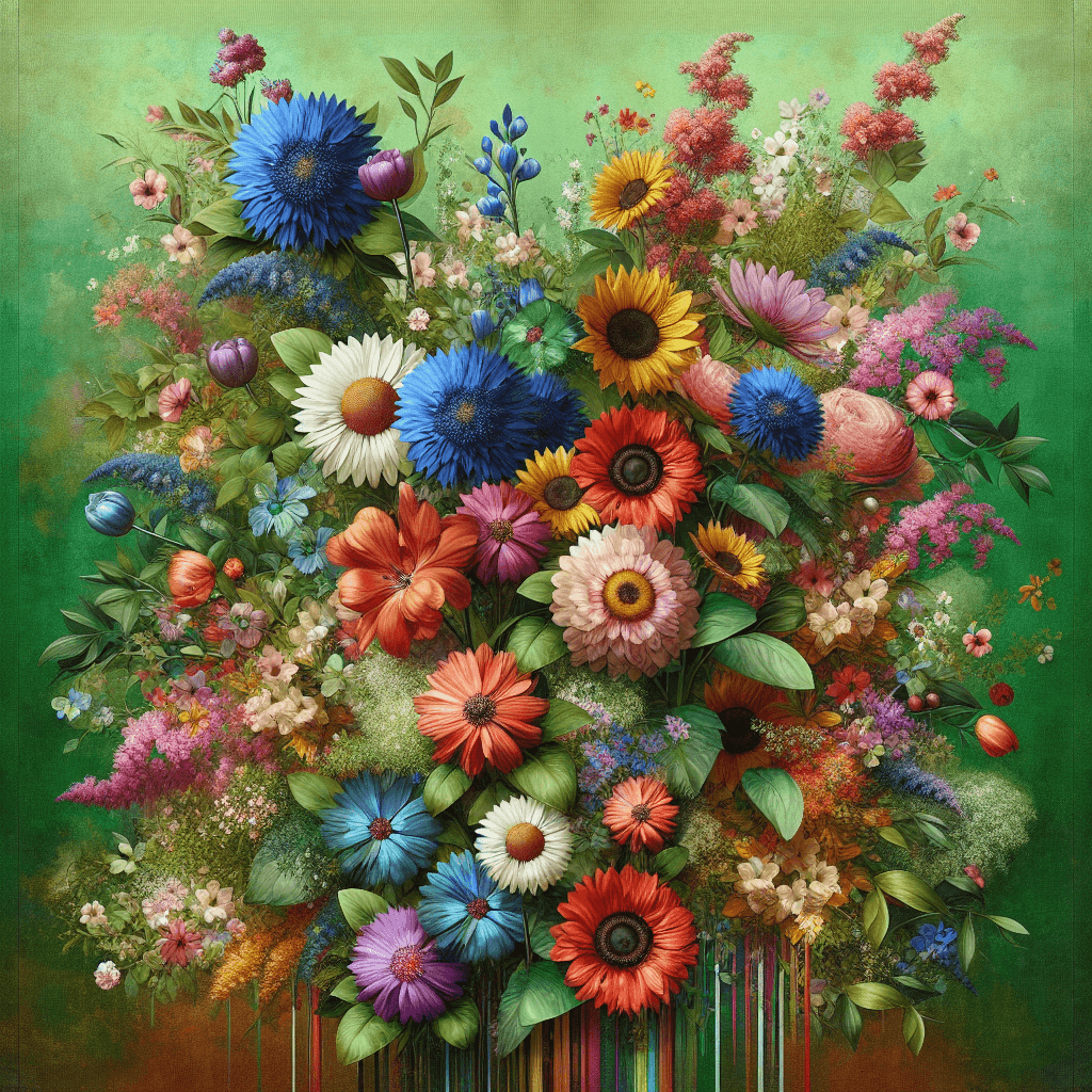 Vibrant Garden Of Dreams Painting Number Kit