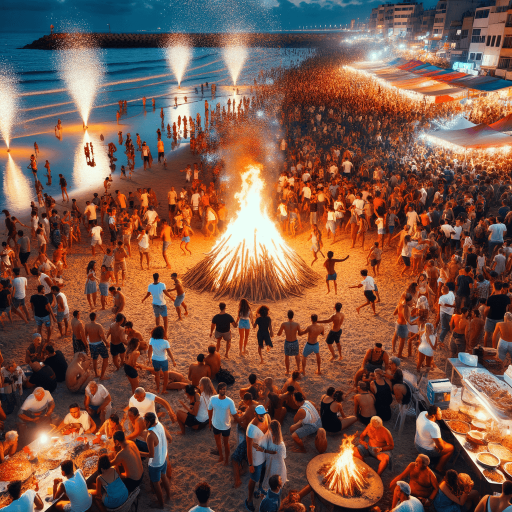 Fiesta De San Juan Number Painting