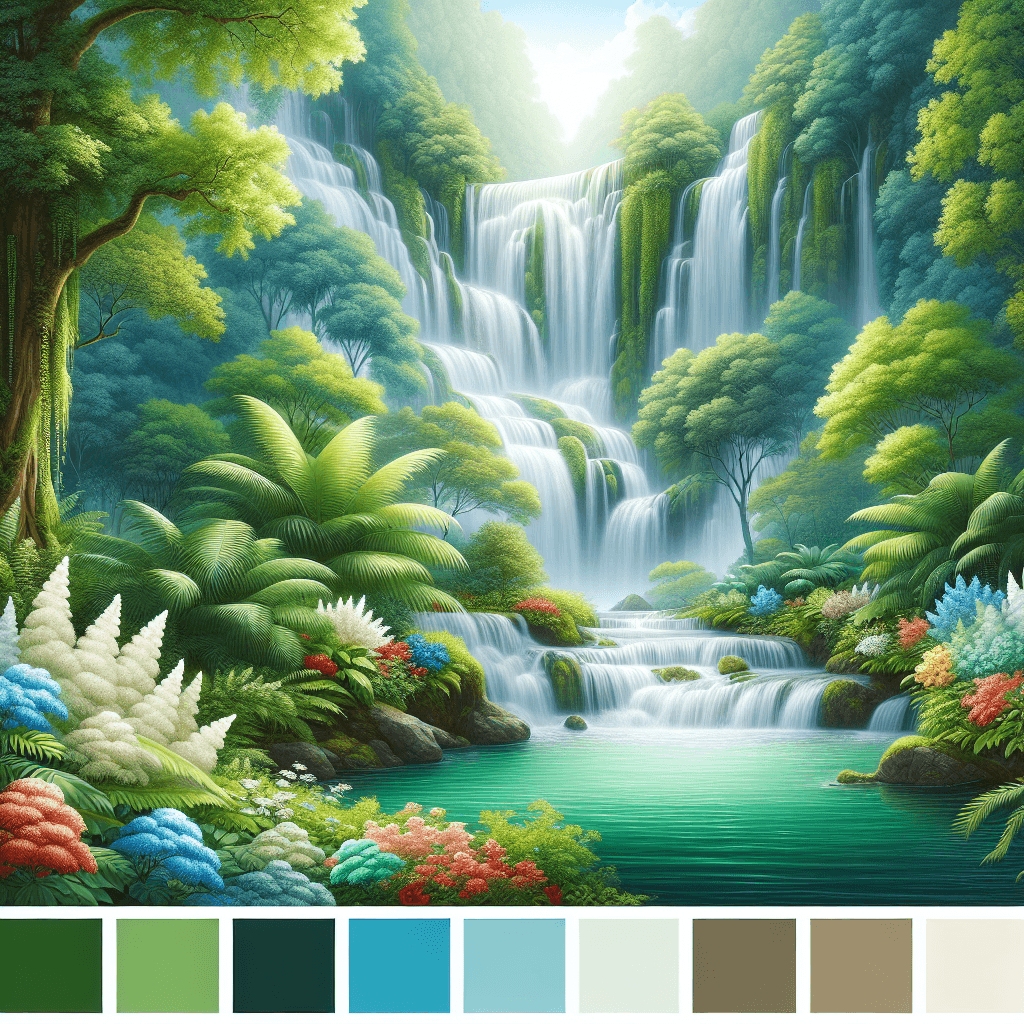 Majestic Waterfall Bliss Paint By Numbers