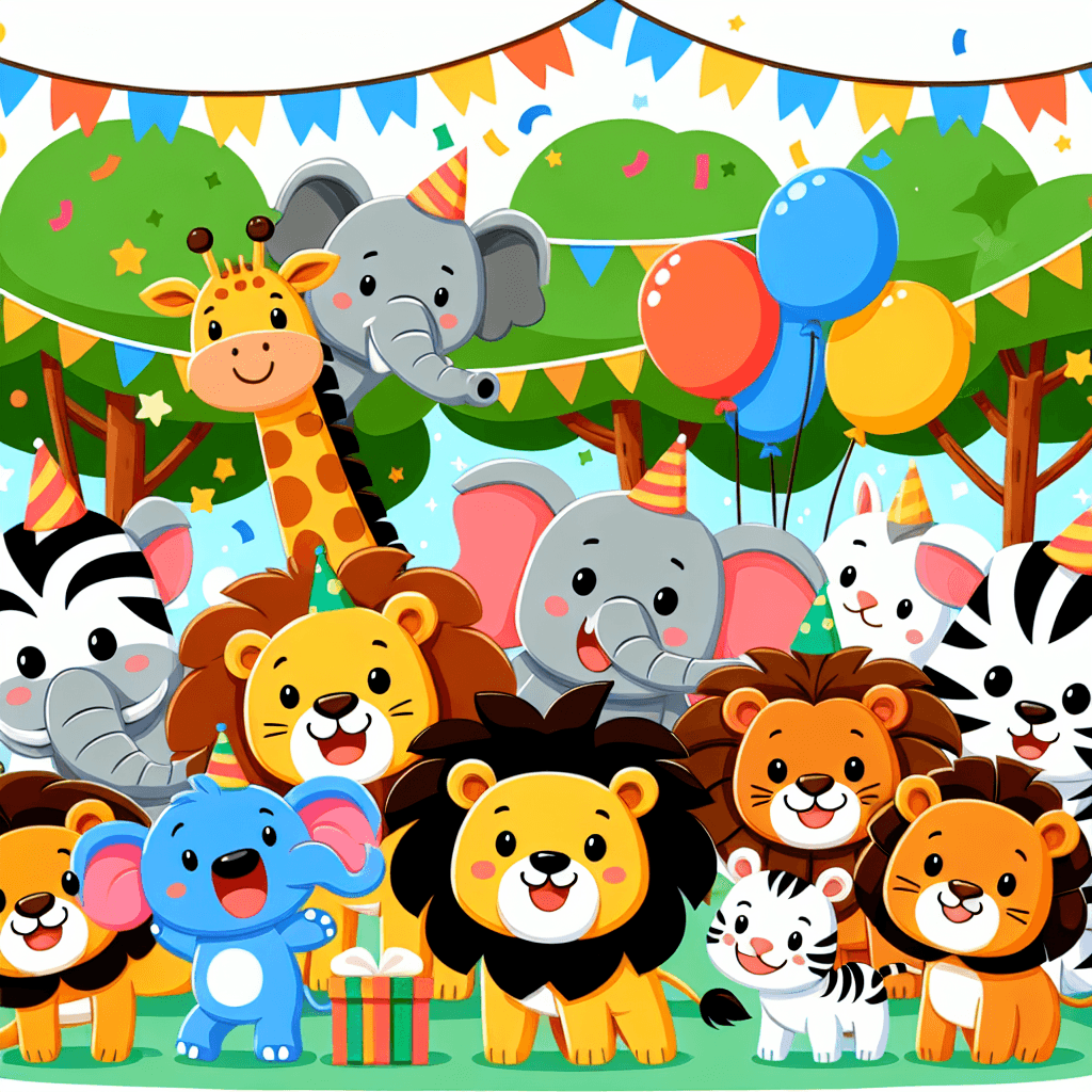 Wonderful Wild Animal Party Paint By Number