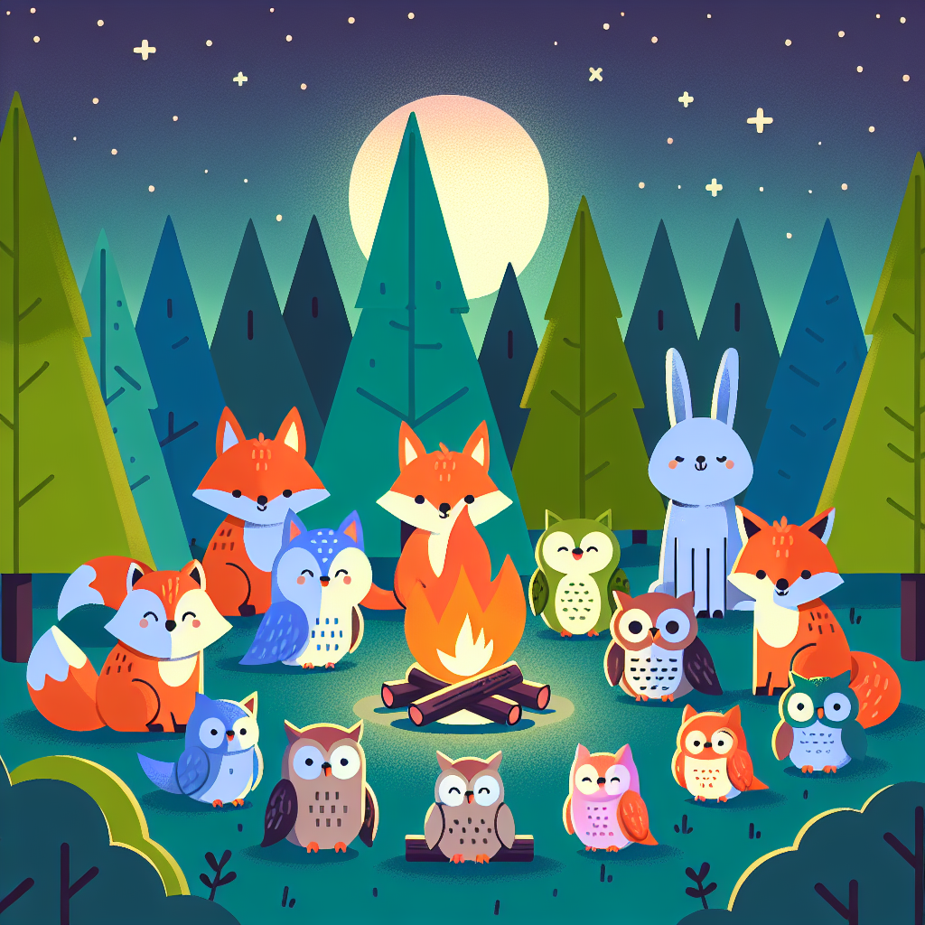 Twilight Woodland Gathering Paint By Numbers