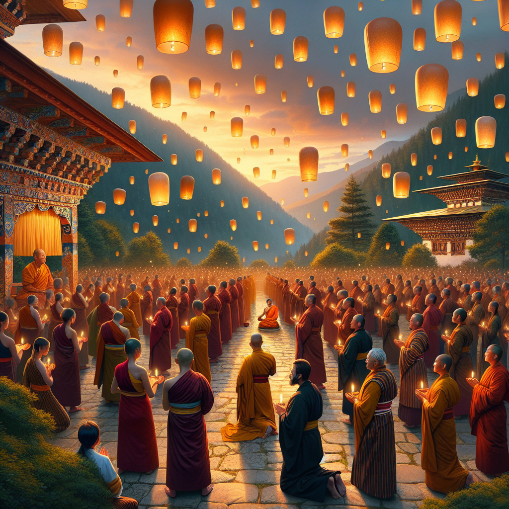 Wesak - Bhutan Number Painting
