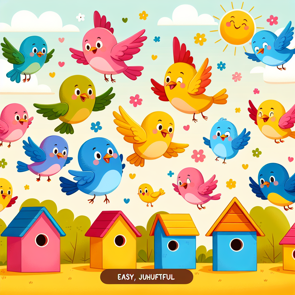 Happy Bird Sanctuary Numbered Painting Kits