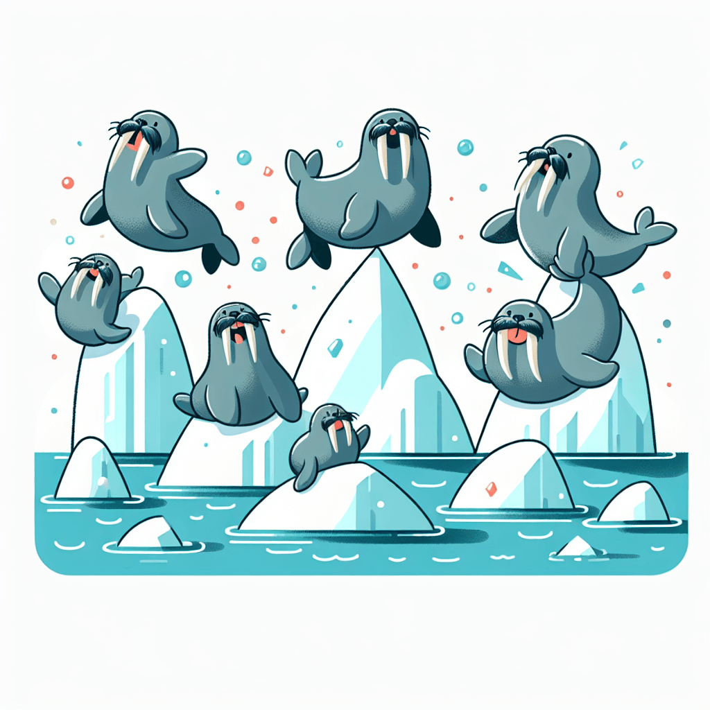 Waltzing Walruses Paint By Number
