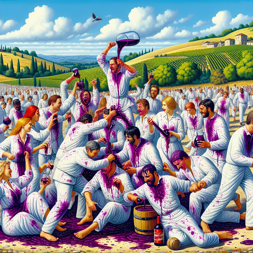 Battle Of The Wine - Spain Paint By Numbers