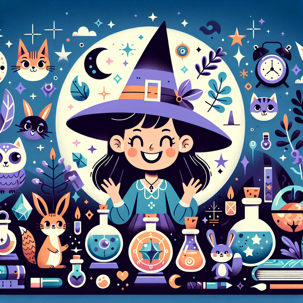 Whimsical Witch Painting Number Kit