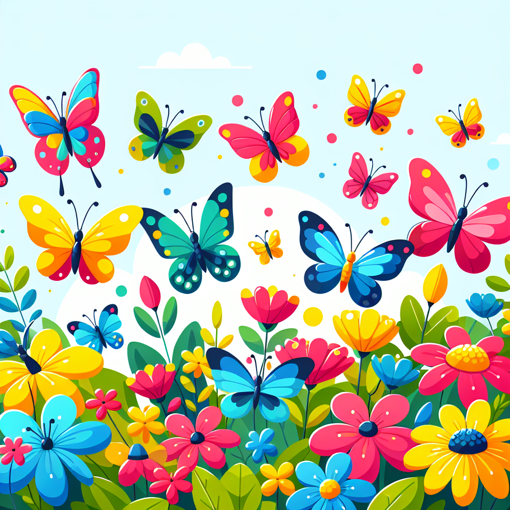 Busy Butterfly Bliss Paint By Numbers