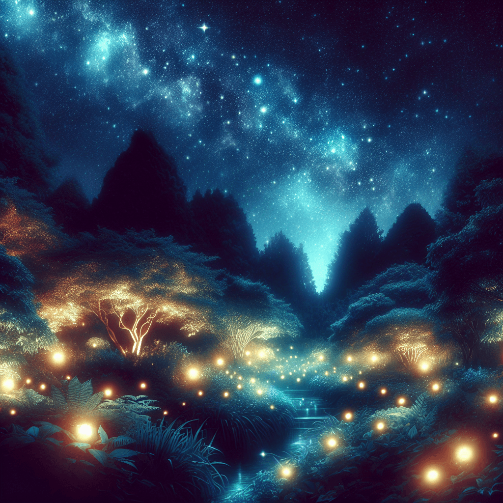 Celestial Garden Night DIY Paint By Numbers