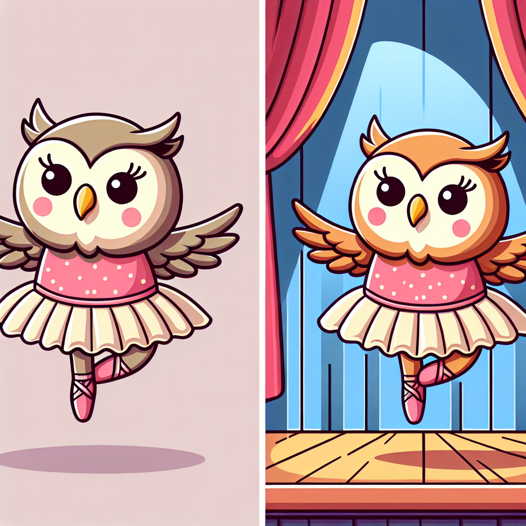 Ballet Ballerina Owl Paint By Color