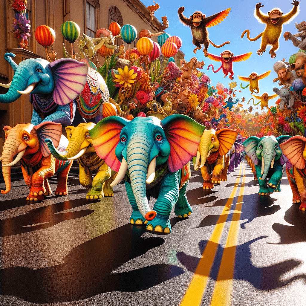 Joyous Parade Of Animals Numbered Painting Kits