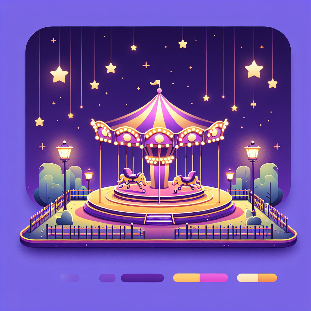 Starlit Night At The Fair Number Painting