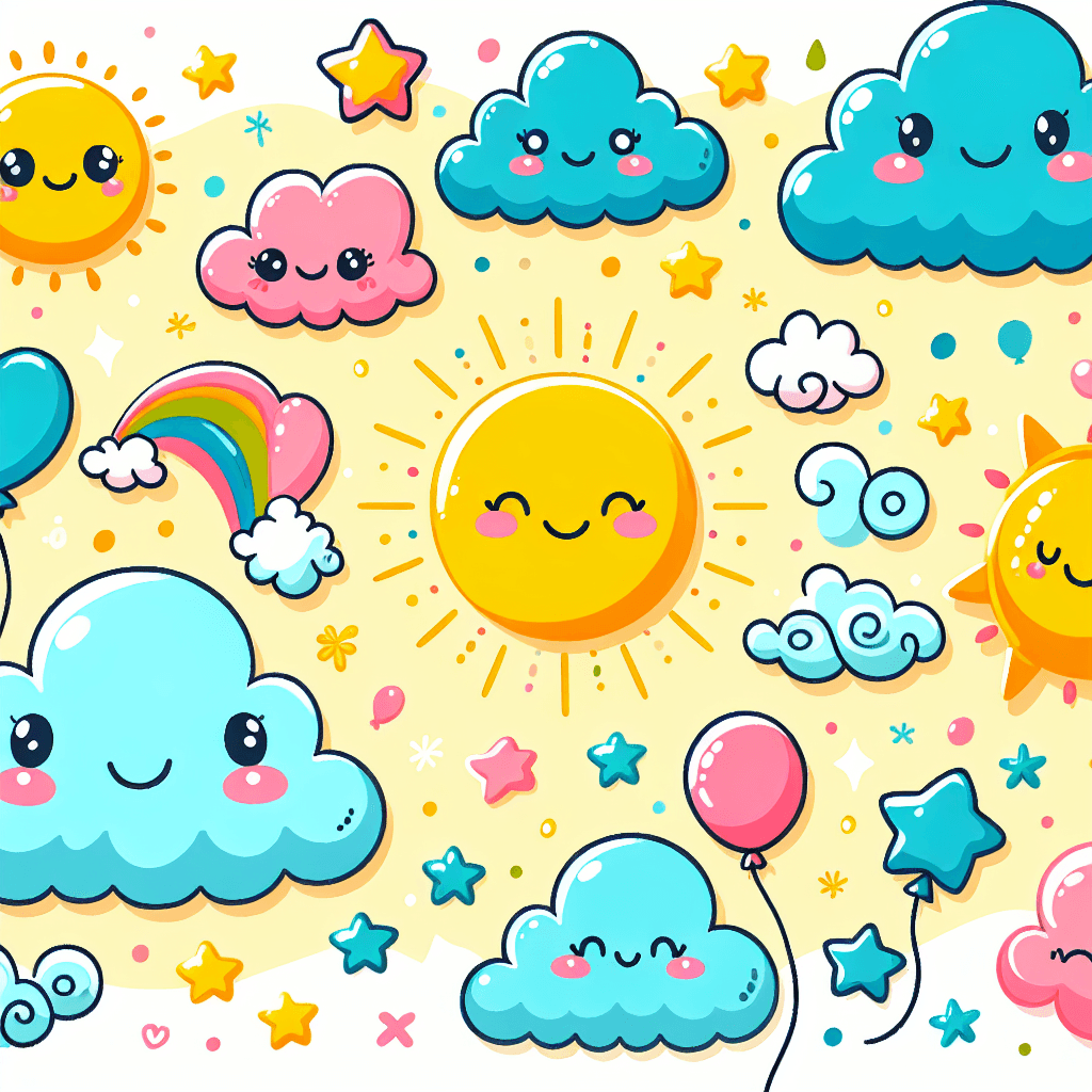 Doodles In The Sky Numbered Painting Kits