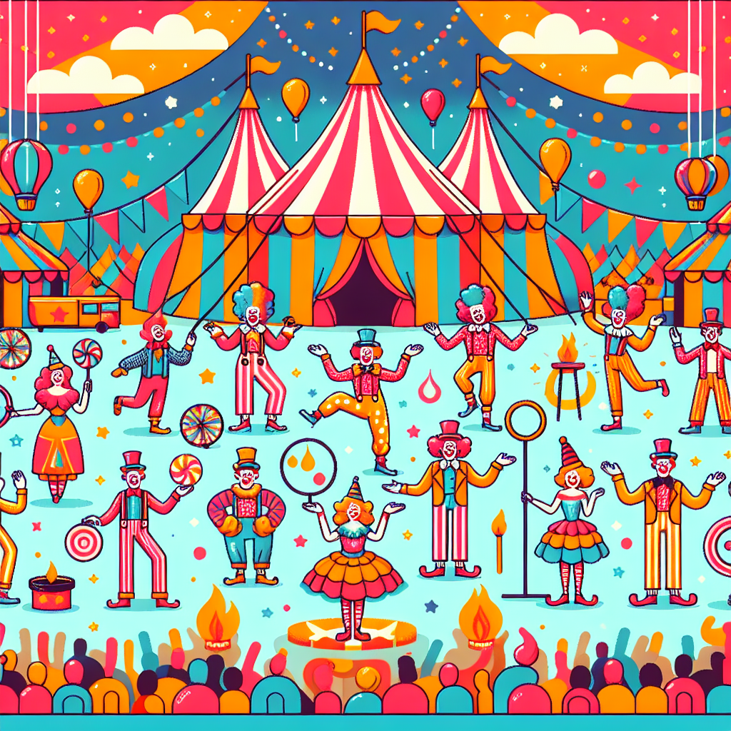 Artistic Circus Wonders Painting By Numbers Kit