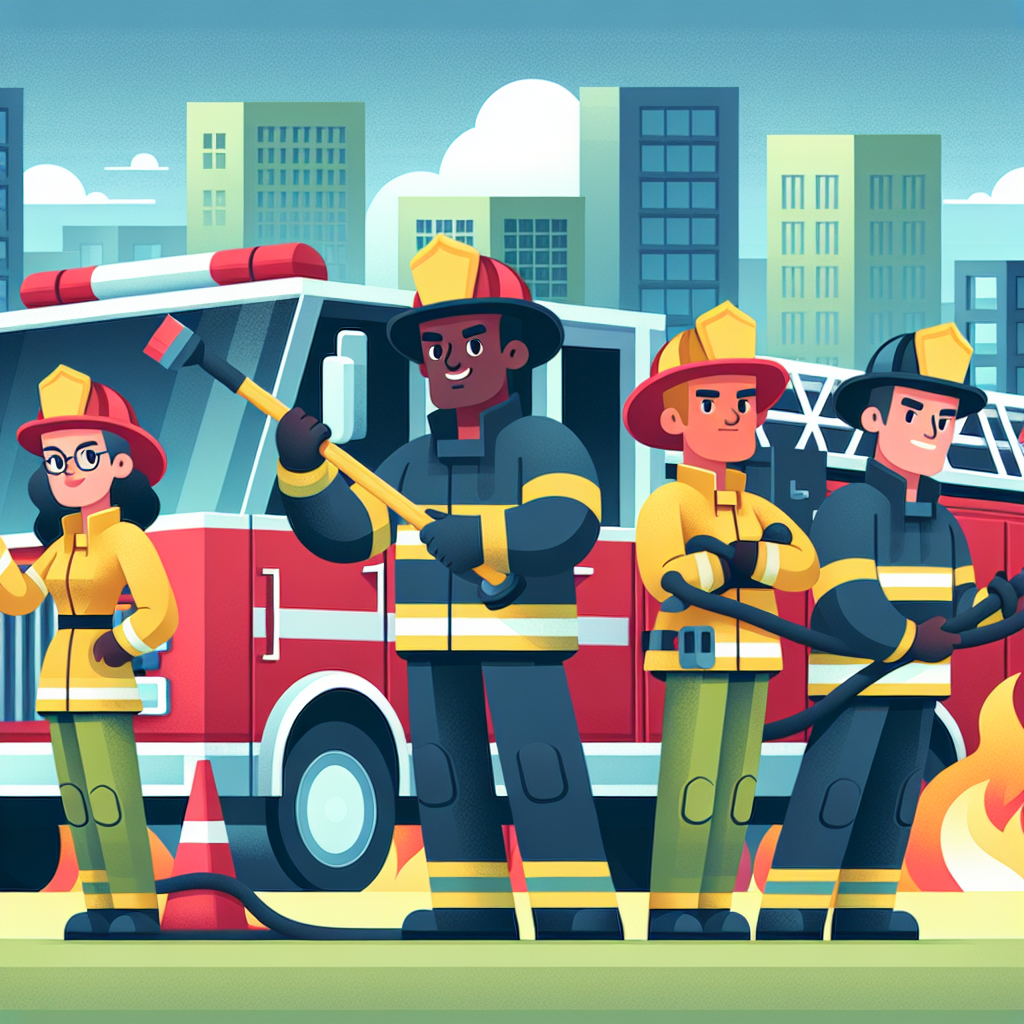 Friendly Firefighter Heroes Paint By Color