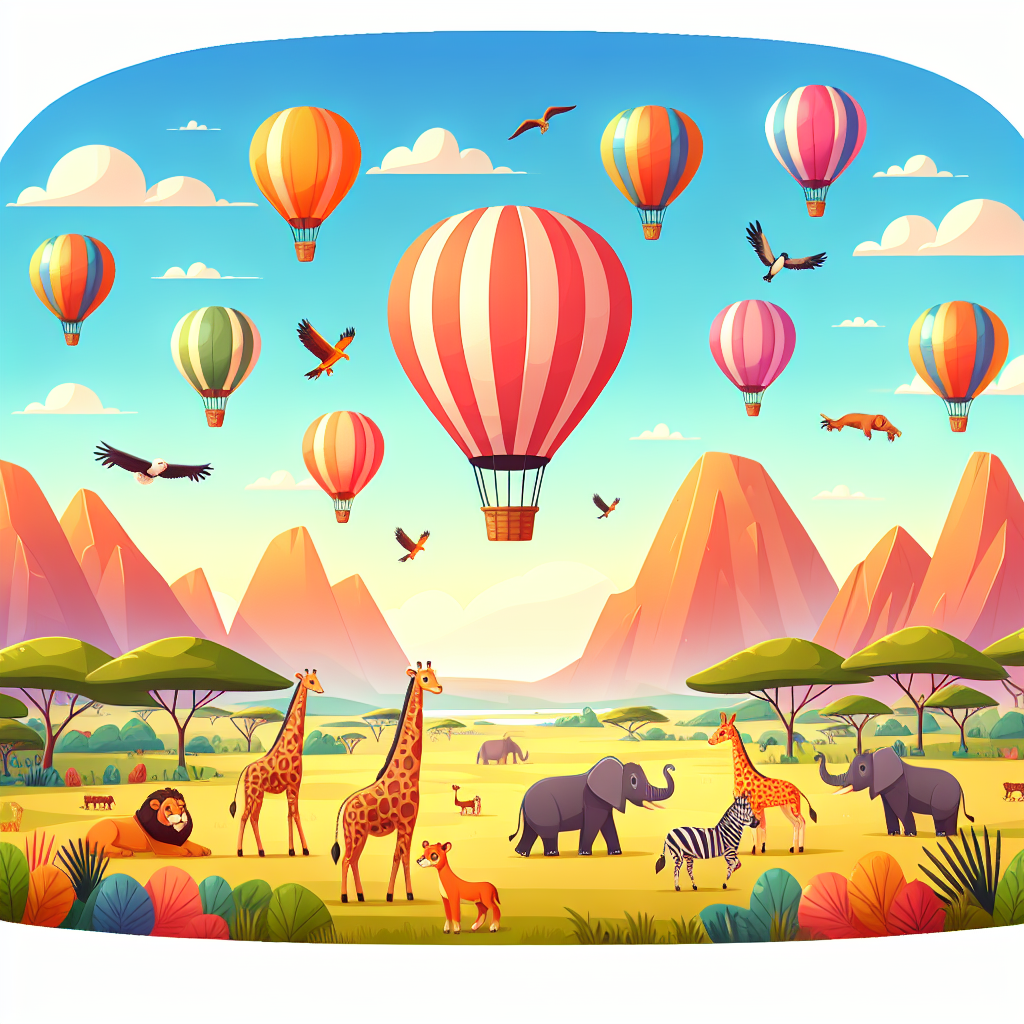 Adventurous Balloon Safari Paint By Numbers