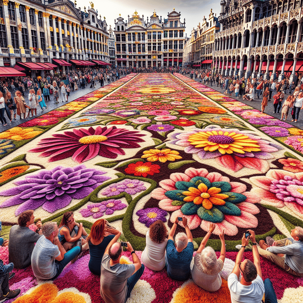 The Flower Carpet Of Brussels Paint By Numbers
