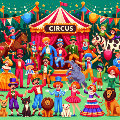 Charming Circus Adventures Paint By Numbers Kits