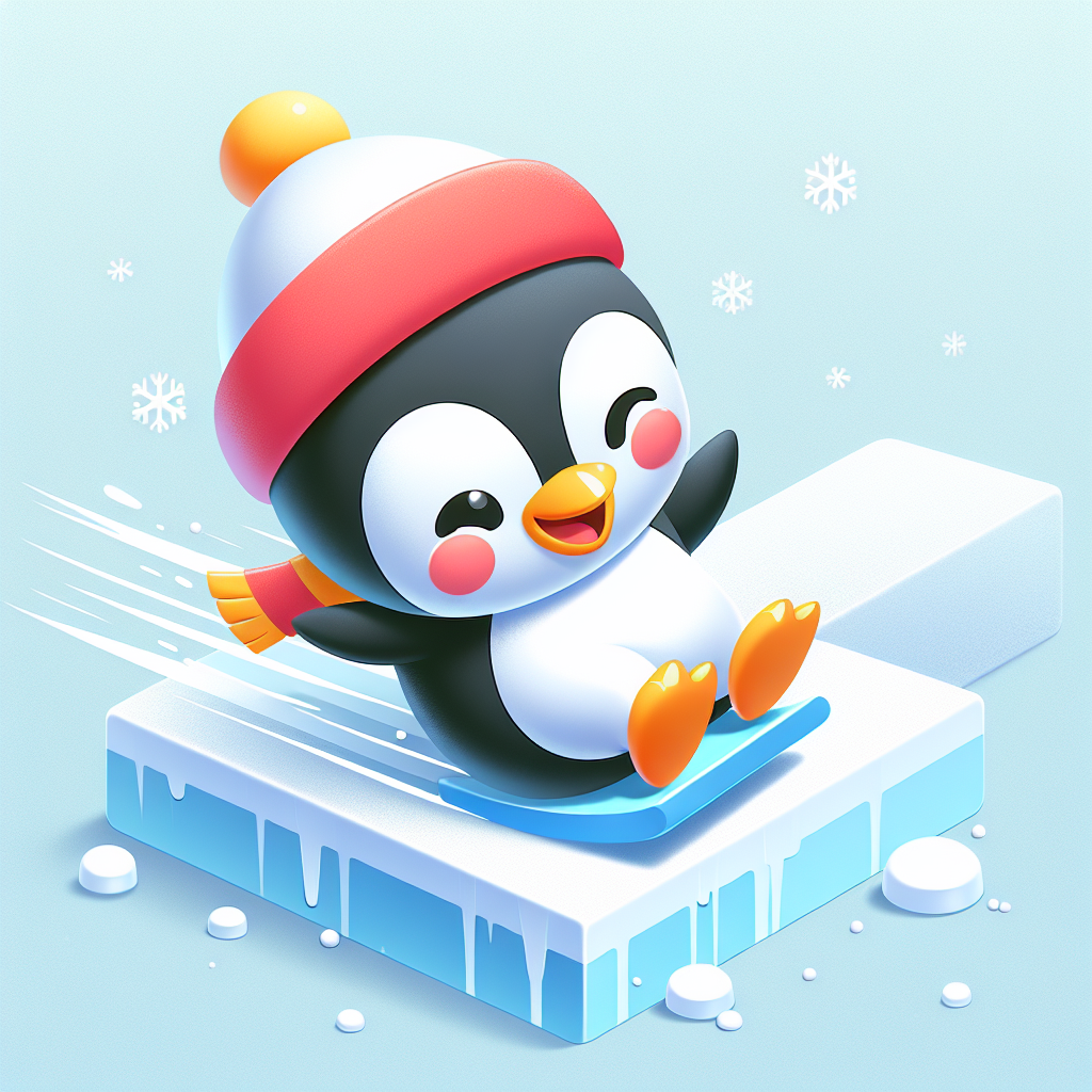Friendly Penguin's Ice Party Paint By Color