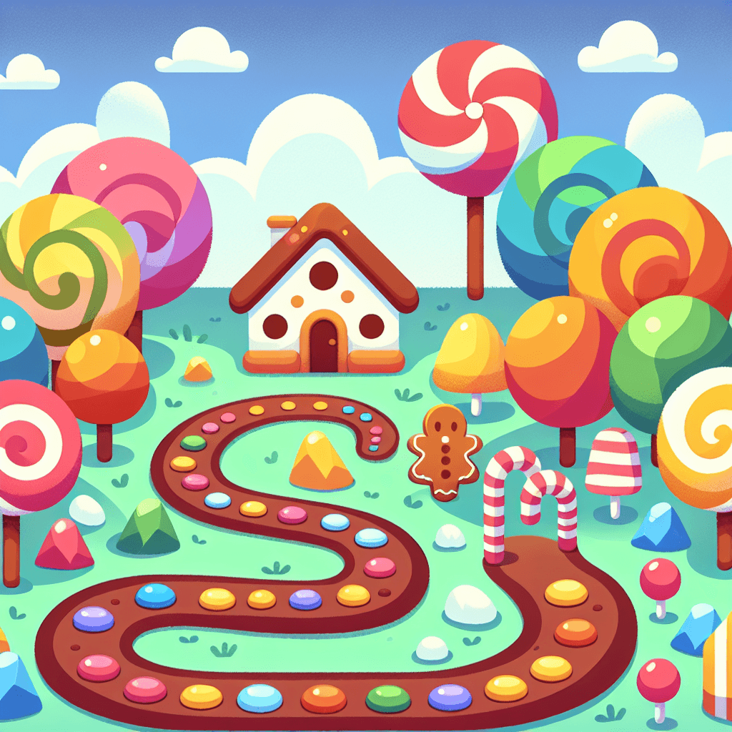 Journey To Candyland Numbered Painting Kits