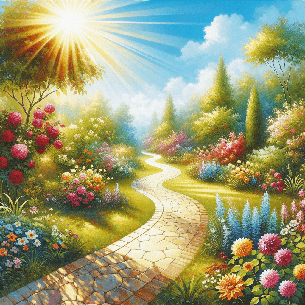 Sunny Pathways Paint By Number