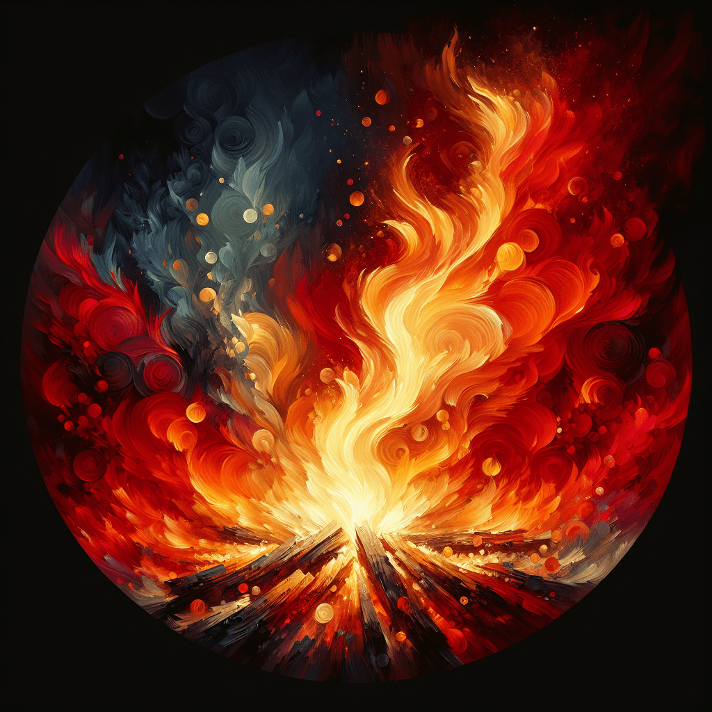 Ember Glow Wall Art Numbered Painting Kits