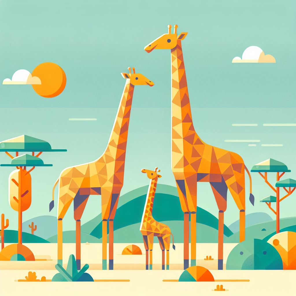 Giraffes' Tall Tale Paint By Numbers