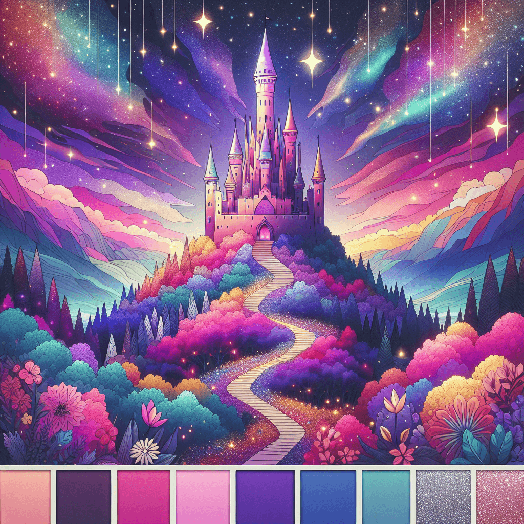 Dreamy Magical Castle Painting Number Kit