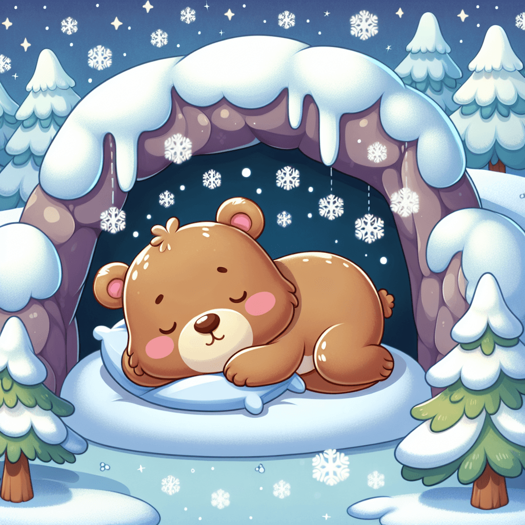Cozy Bear Hibernation Paint By Numbers