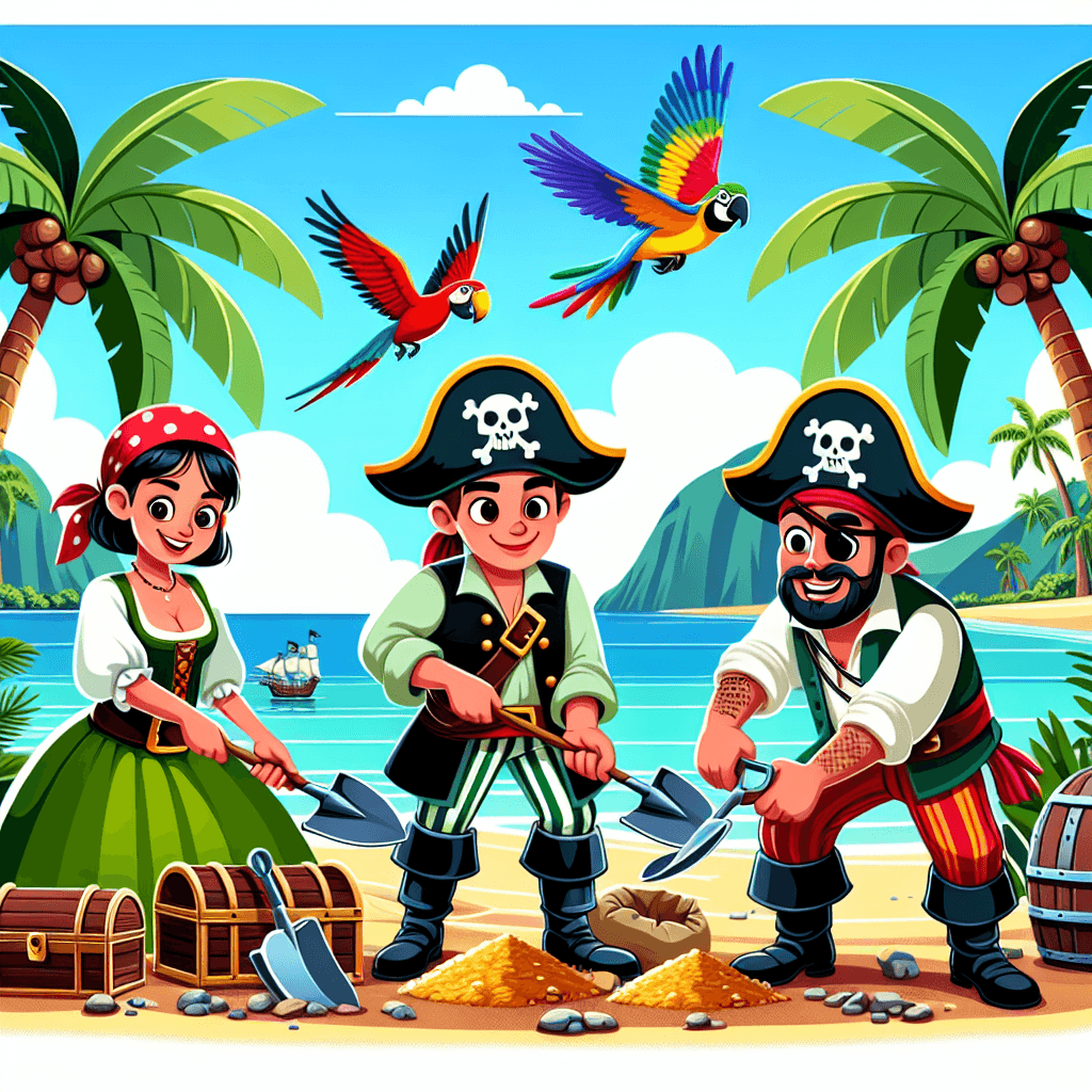 Pirate Island Treasure DIY Paint By Numbers