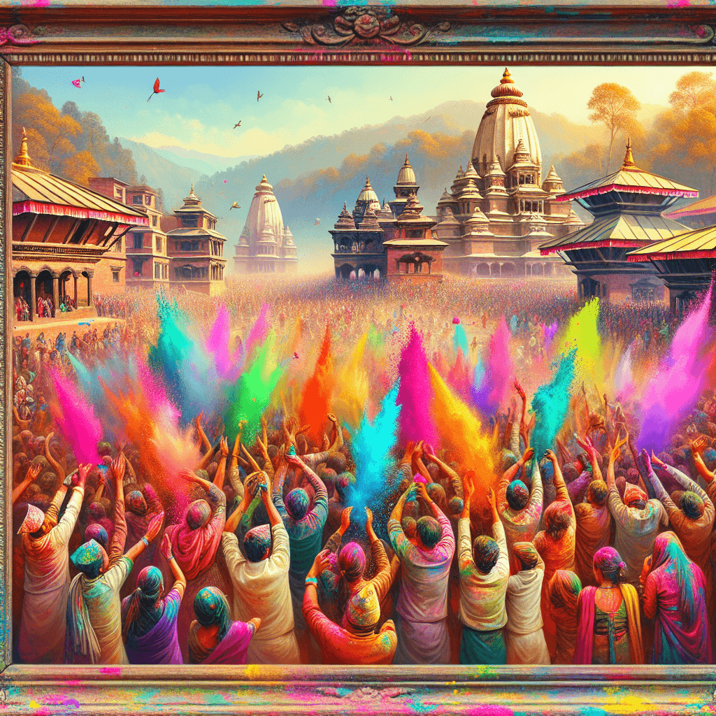 Festival Of Colours - Nepal Paint By Numbers