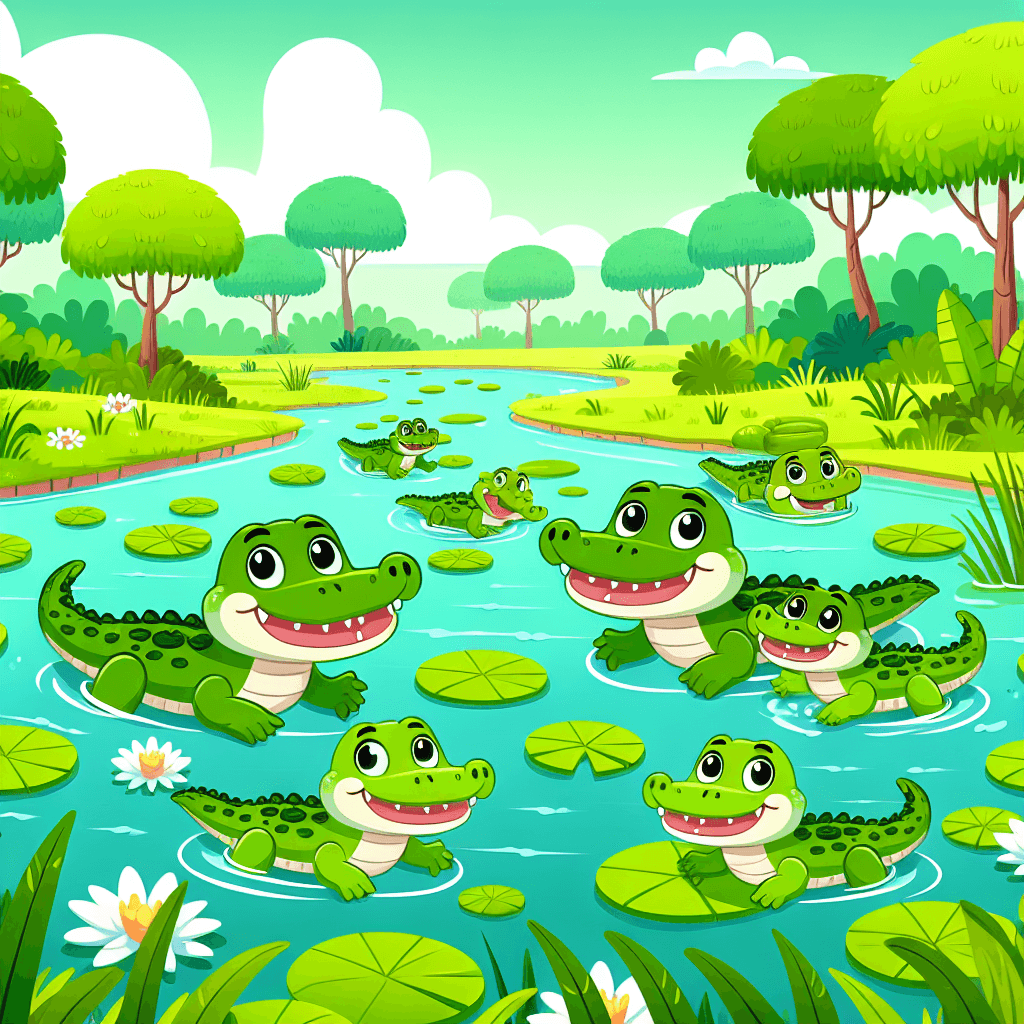Adventurous Alligators Painting Number Kit