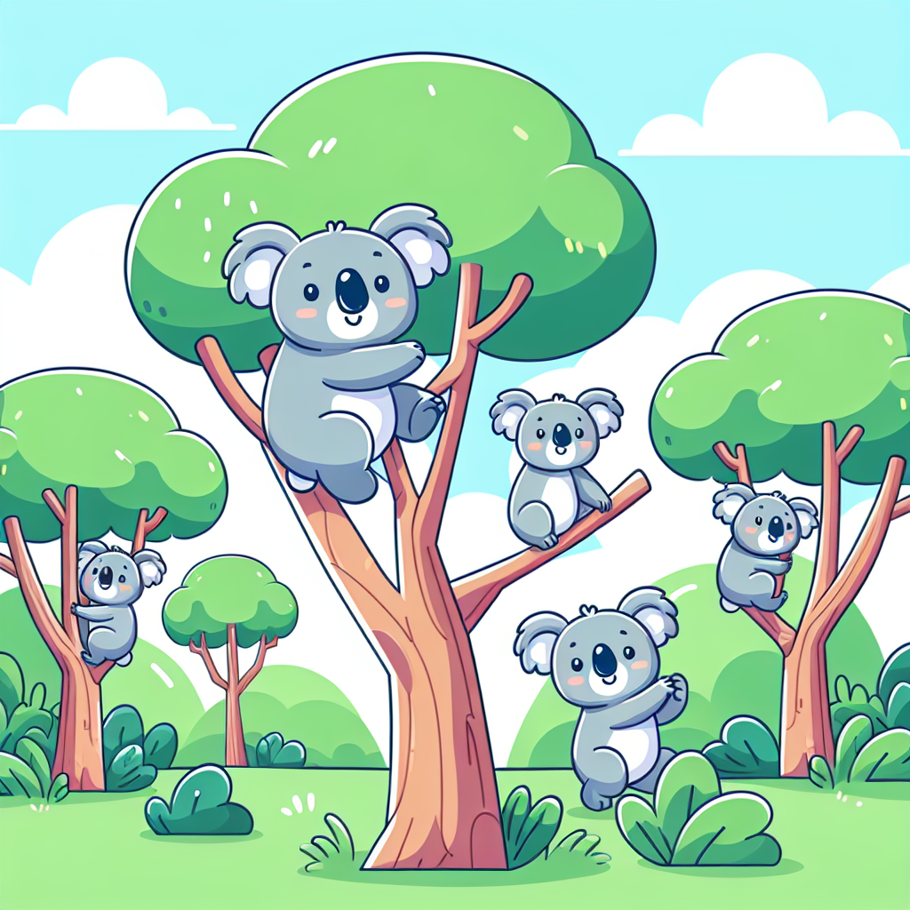 Caring Koala Climb Paint By Numbers