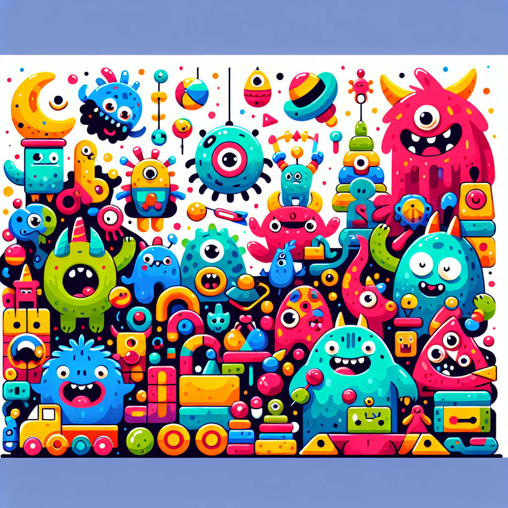 Friendly Monsters Playdate DIY Paint By Numbers