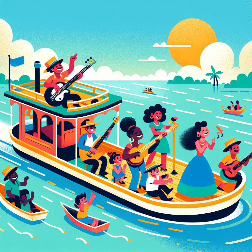 Festive Riverboat Ride Painting By Numbers Kit