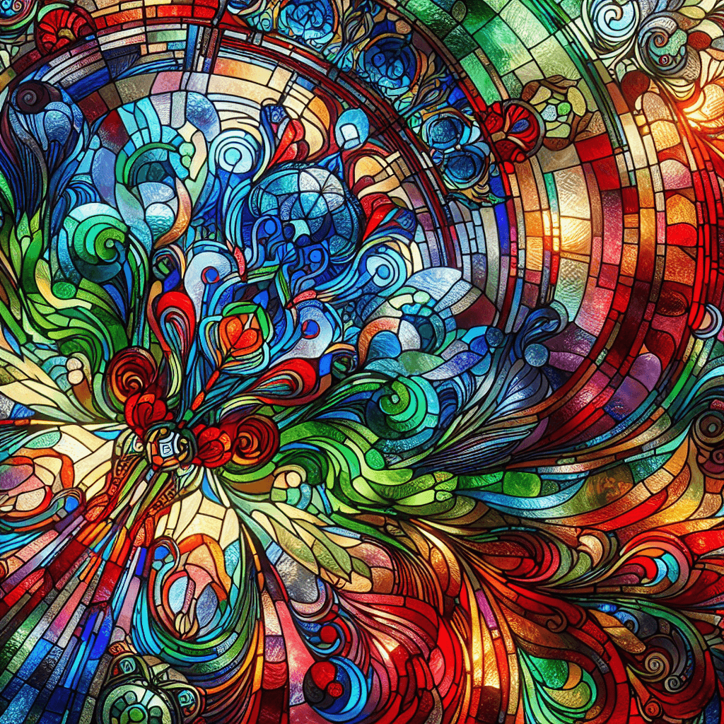 Stained Glass Radiance Paint By Number