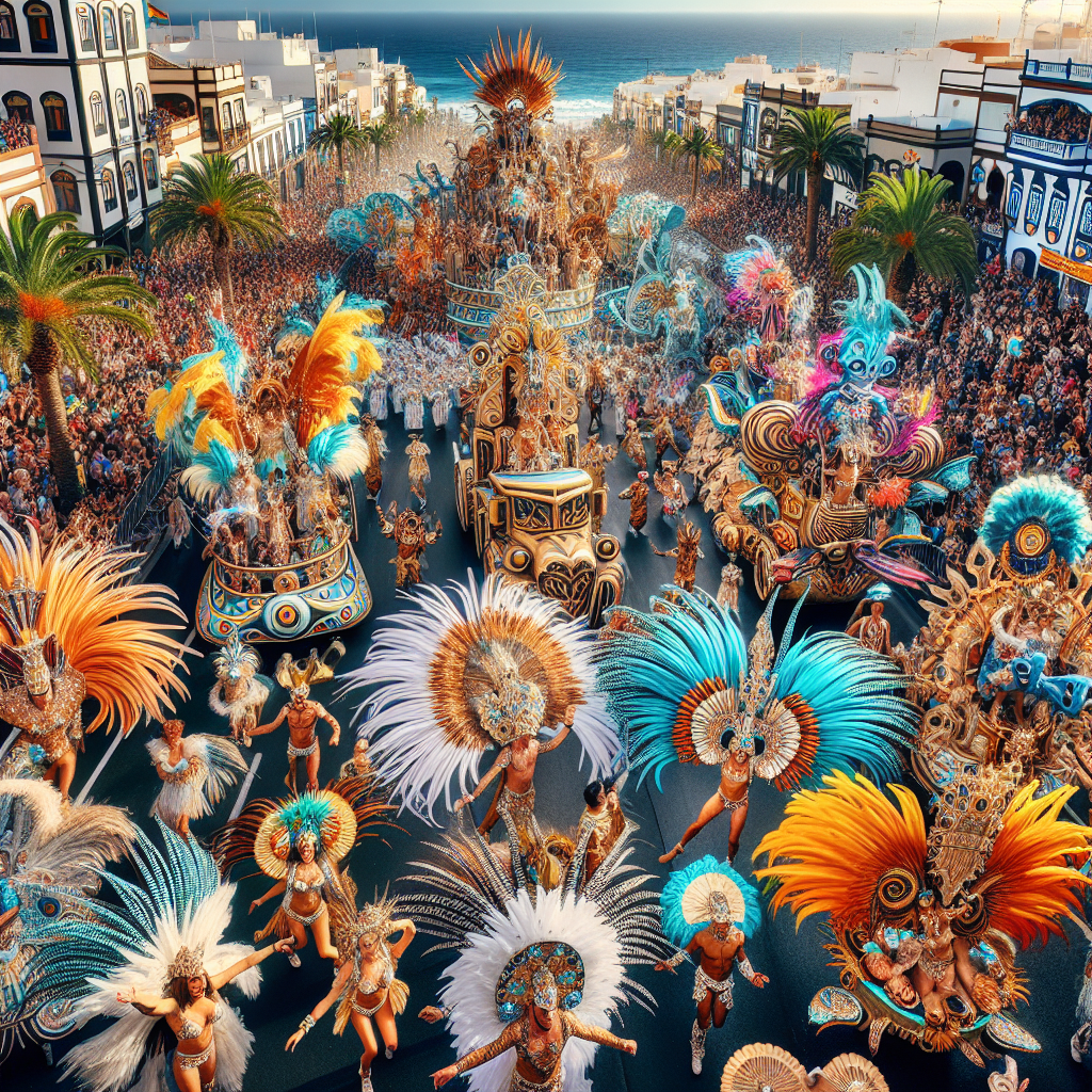 Tenerife Carnival - Canary Islands, Spain Paint By Color