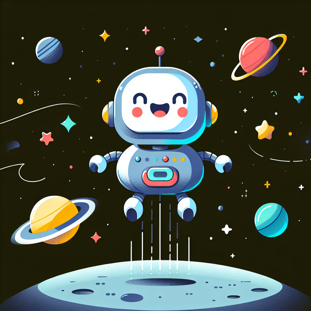 Cosmic Robot Explorer Painting Number Kit