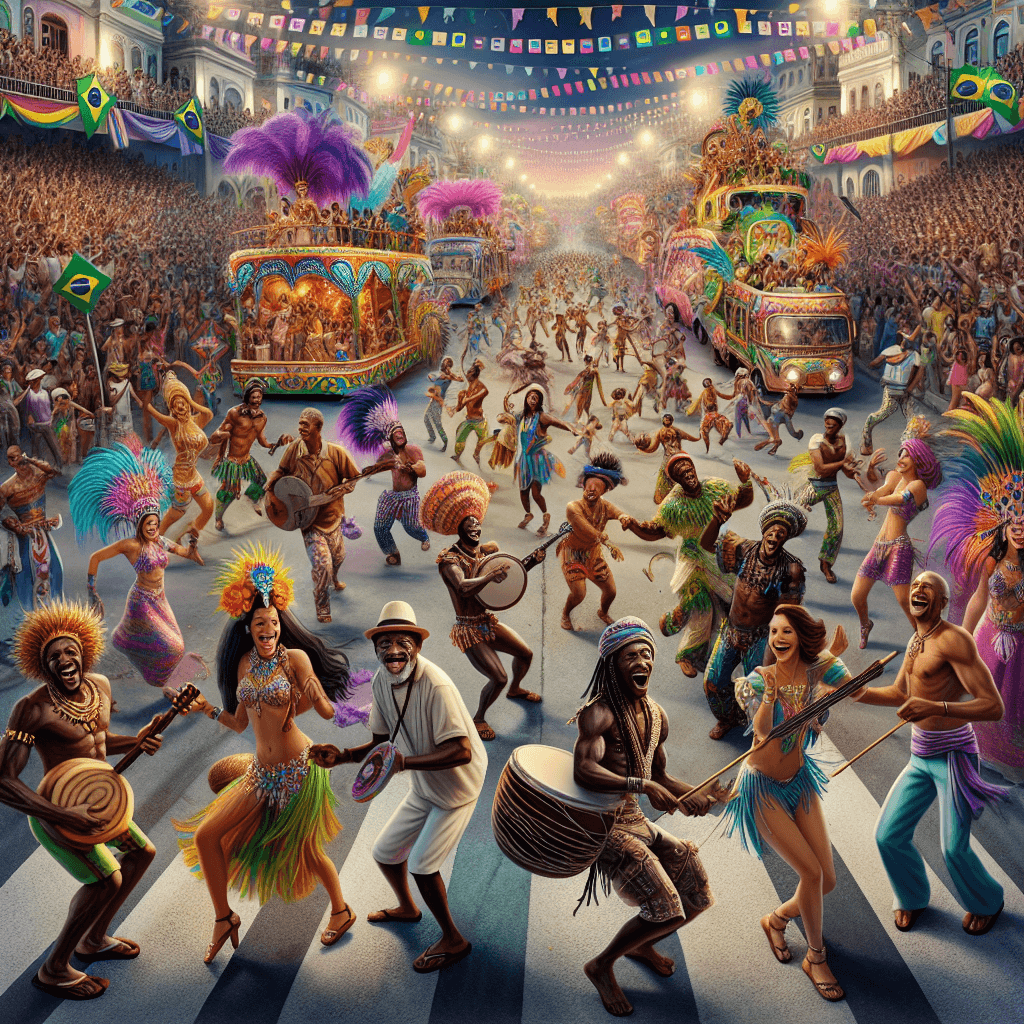 Carnival Of Salvador - Bahia, Brazil Numbered Painting Kits