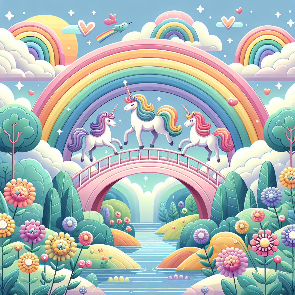 Rainbow Bridge Fantasy Paint By Numbers