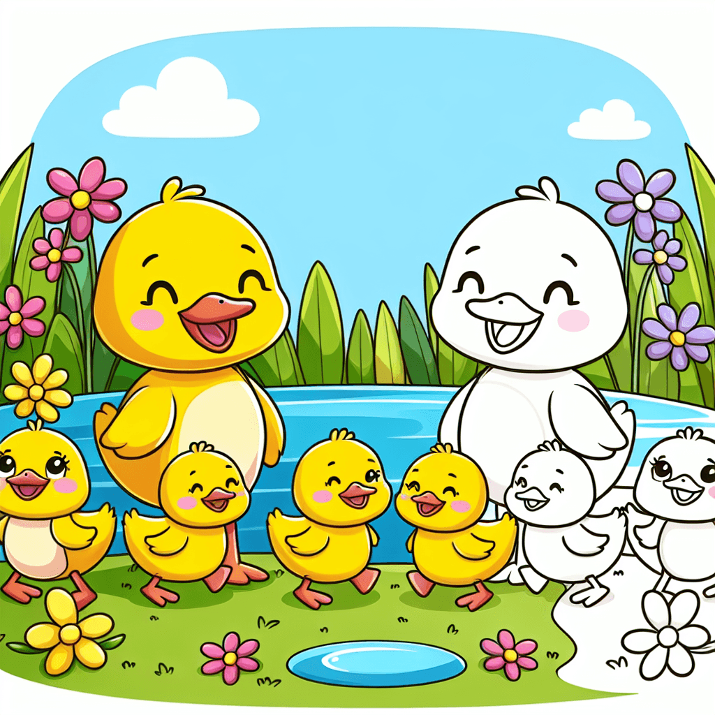 Playful Ducklings Numbered Painting Kits
