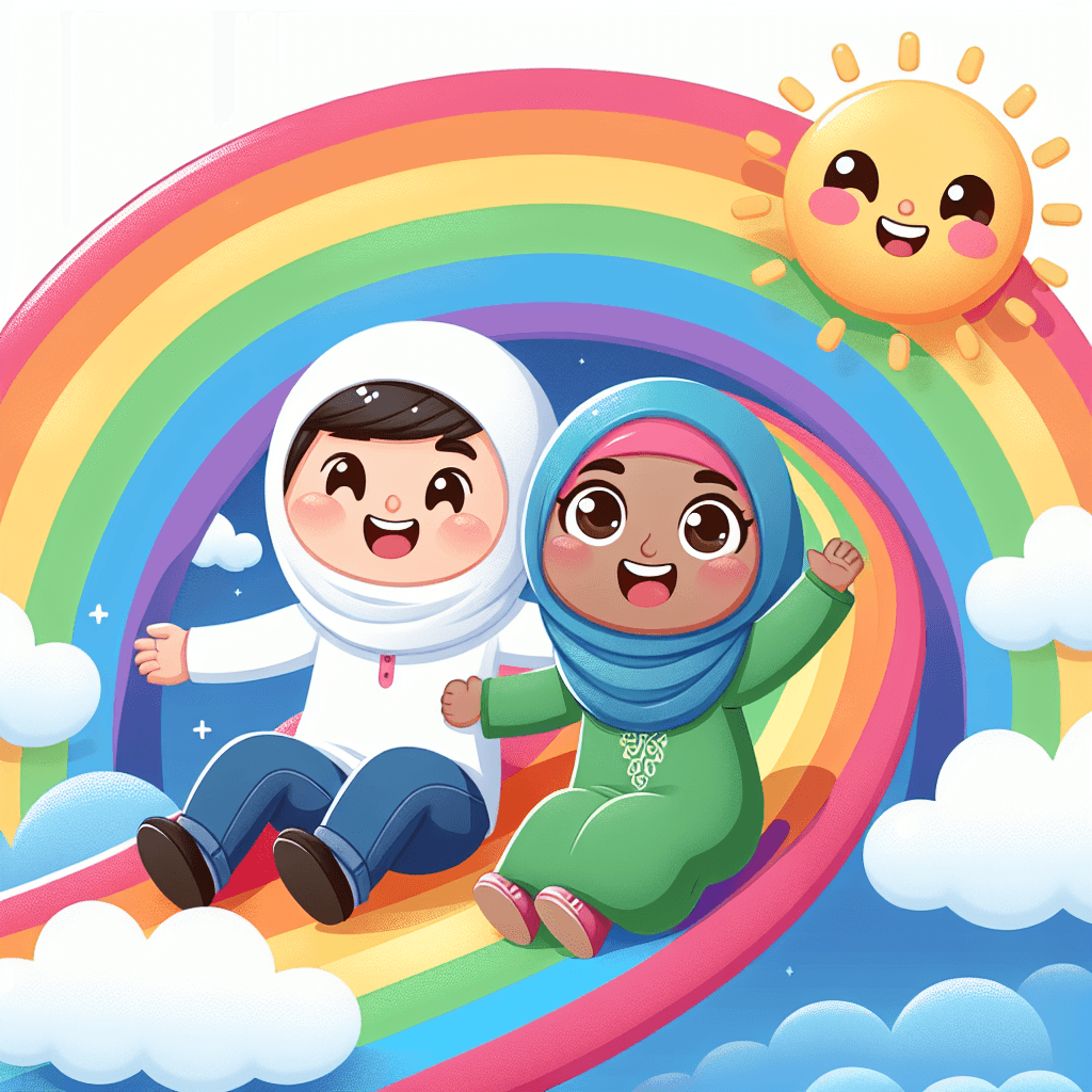 Cheerful Rainbow Race Paint By Numbers Art