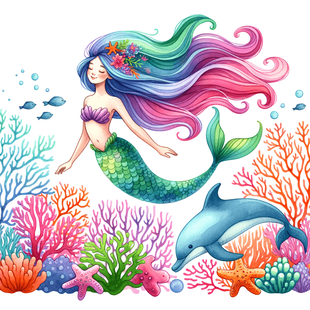Underwater Mermaid Adventure Painting By Numbers Kit