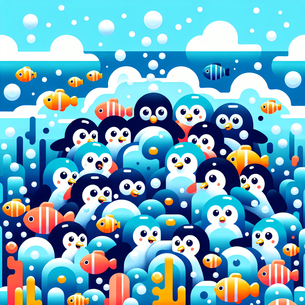Undersea Adventure Penguins Painting Number Kit