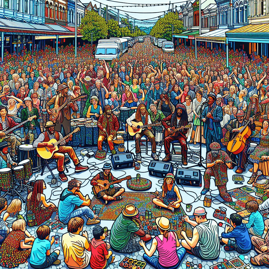 Buskers Festival - New Zealand Paint By Numbers