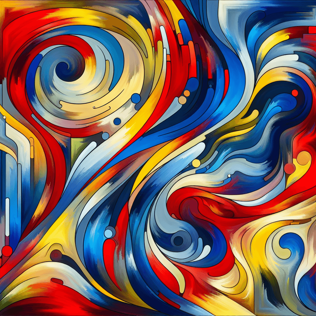 Stain's Abstract Flow Number Painting