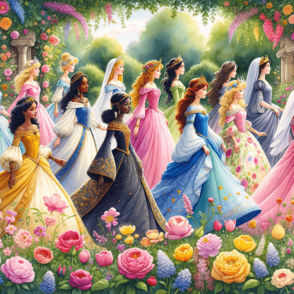 Royal Princesses Numbered Painting Kits